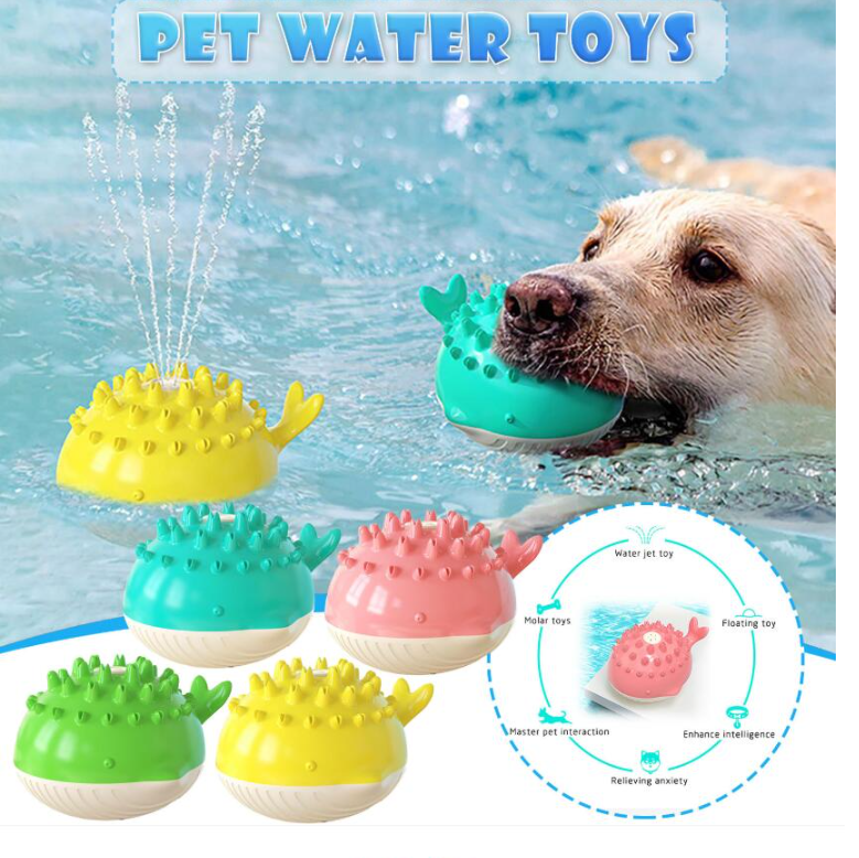 Juguete Flotante Eléctrico con Rociador de Agua para Perros