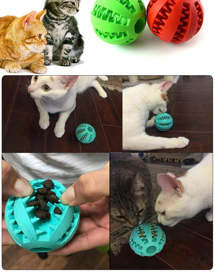 Pelota de Goma Dispensadora de Premios para Perros y Gatos
