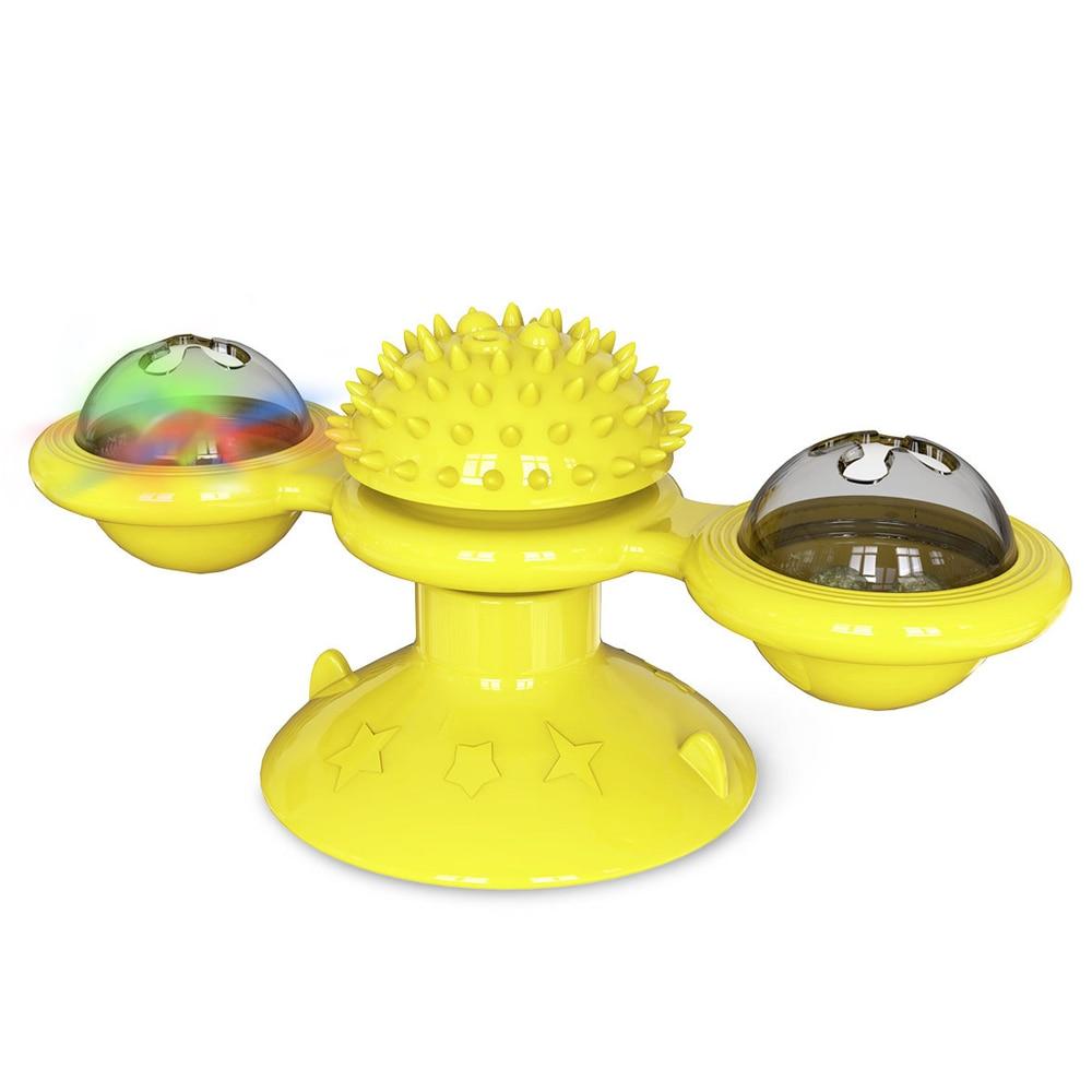 Molinillo Giratorio con Bolas LED para Gatos